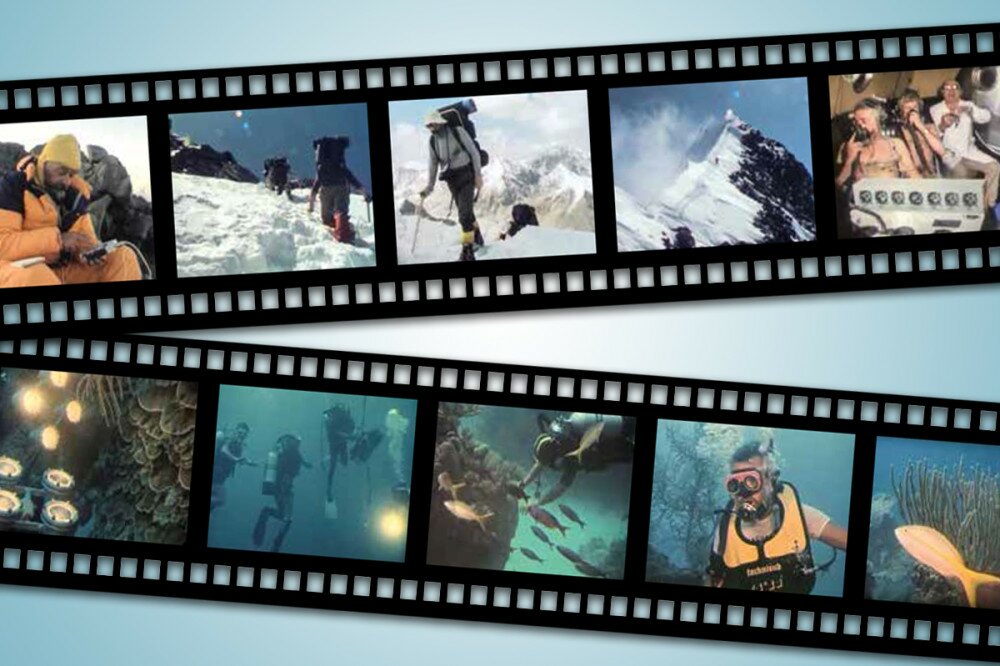 Fotók a Kecskeméttől a Pamírig és a Magyar búvárok kubai vizeken című filmekből