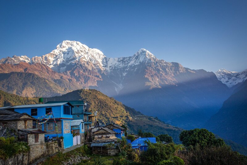 12 Ghandruk menedékház napkelte
