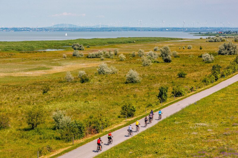 6 Kilátás a Fertő tóra és a szikes tavakra és a bicikliútra 03 FOTO Csanádi Márton