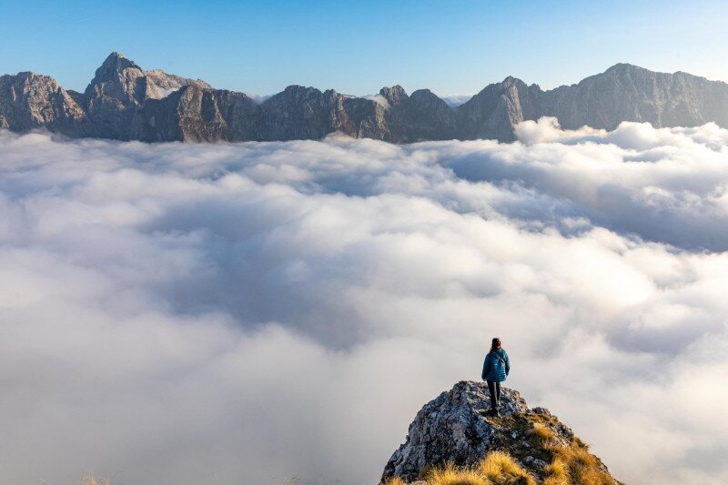 A Mangart-hágó melletti kiszögellés, Szlovénia