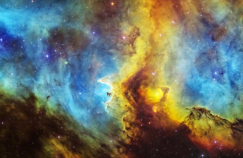 Azstrofotó a IC1848 ködösségről