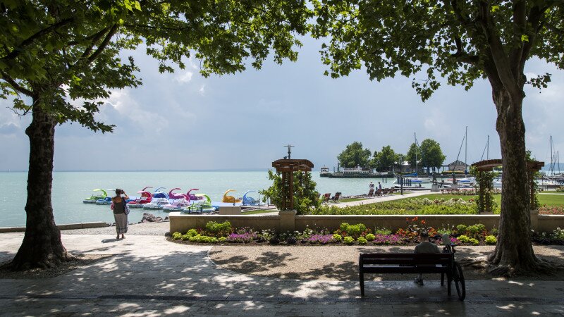 Balaton parti sétány Balatonfüreden