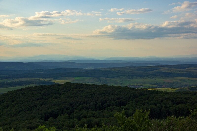 Buzgó-kői kilátás Szlovákia felé
