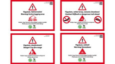 Figyelmeztető és korlátozó táblák a turistautakon