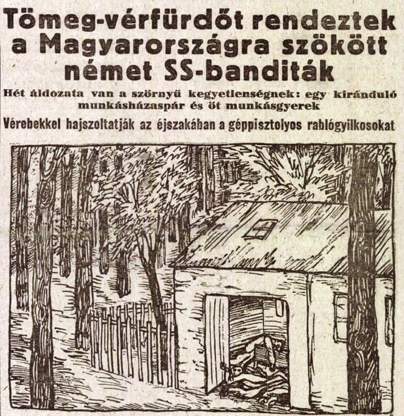 Friss Ujság címlapjának részlete, 1947 augusztus FORRAS Arcanum Digitális Tudománytár