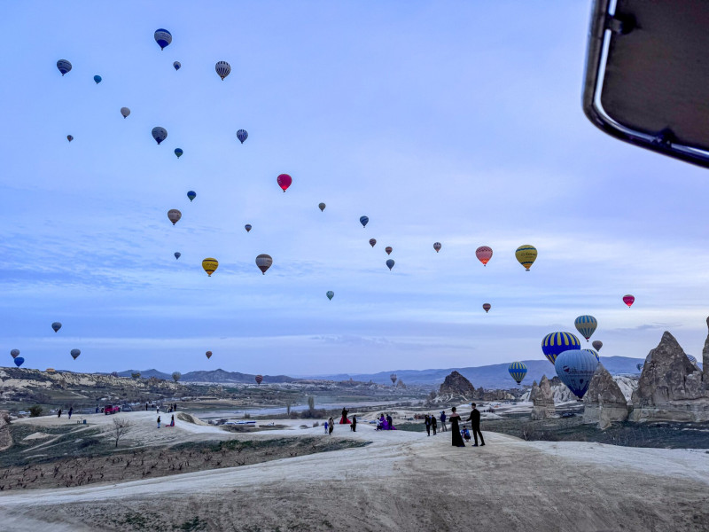 Hőlégballonozás Törökországban Kappadókia felett
