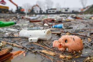 Idén is rengeteg hulladék érkezett az áradó Tiszán