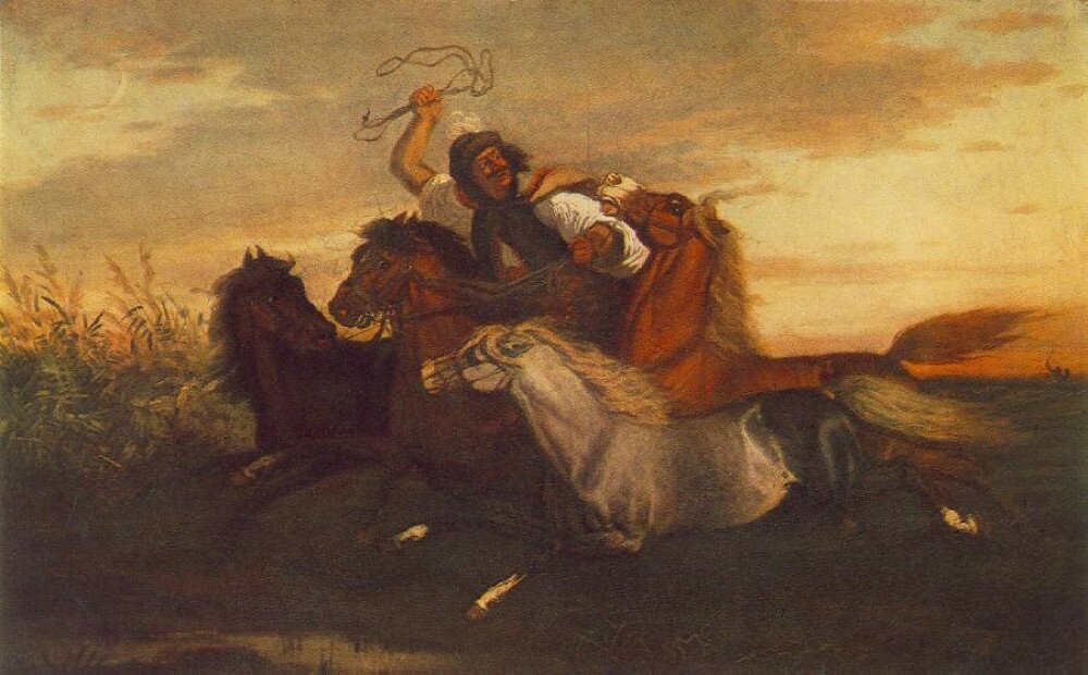 Károly_Lotz_(1833-1904)_painter_Galloping_Outlaw