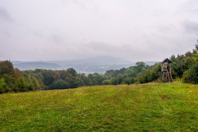 Kilátás Bakonybélre a Mészégető mellett