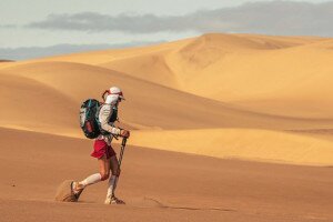 Lubics Szilvia 254 km-t futott a Namib-sivatagban