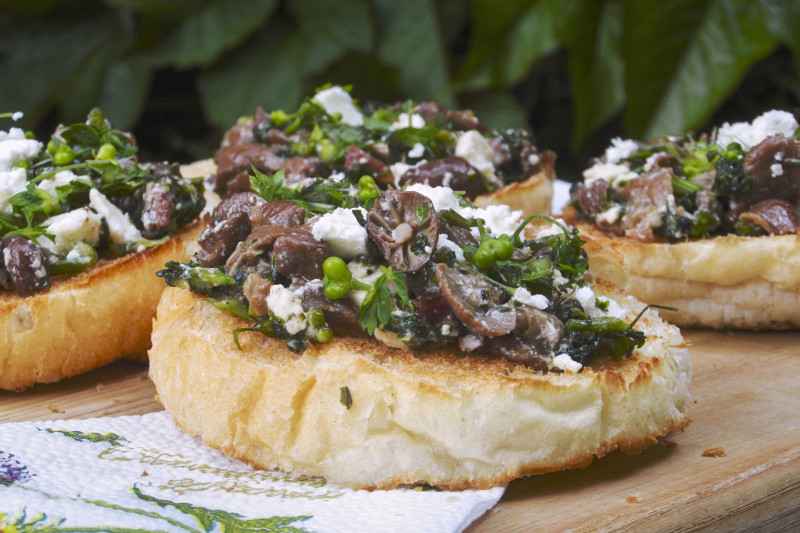 RECEPT 04 Szegfűgombás, podagrafüves pirítós SAM_8386 FOTO Dénes Andrea