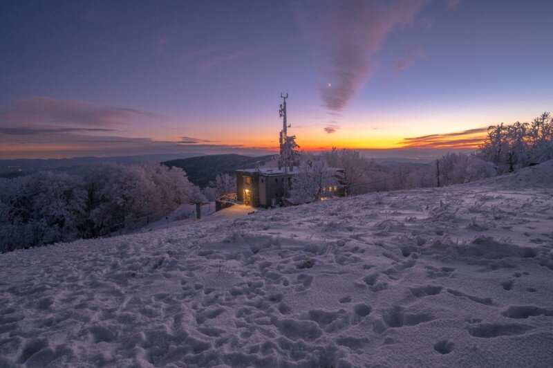  Téli naplemente a Nagy-Hideg-hegyen