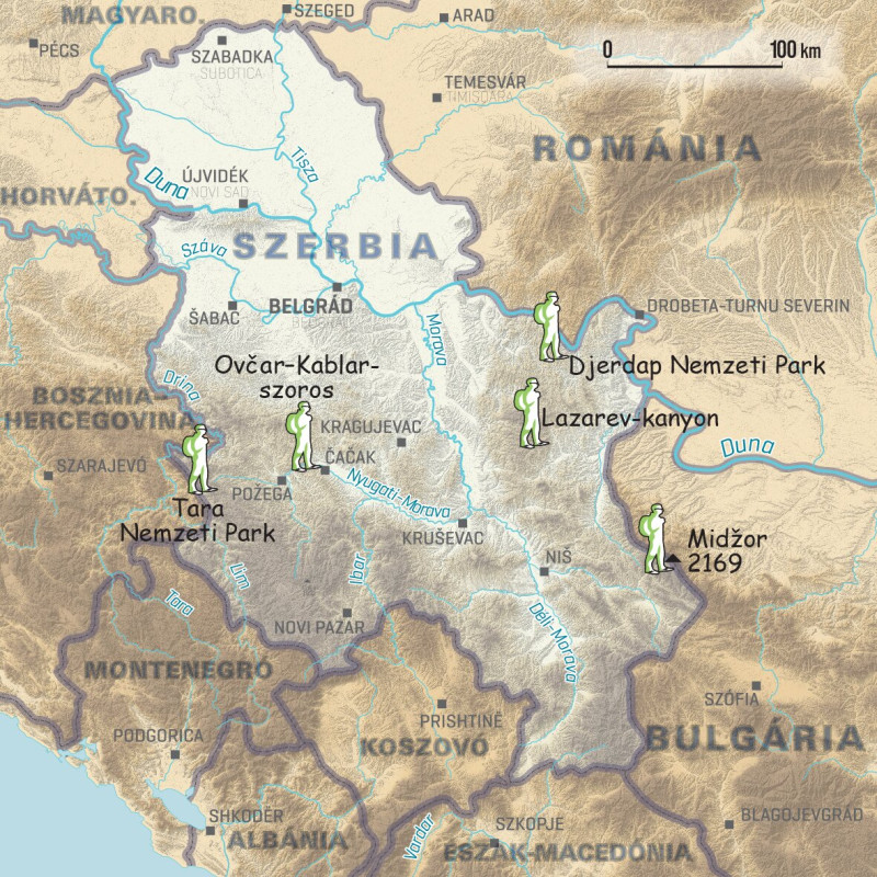 Térkép Szerbiáról