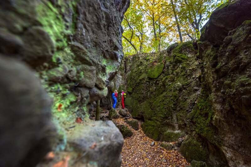 Túrázók a Vasas-szakadékban