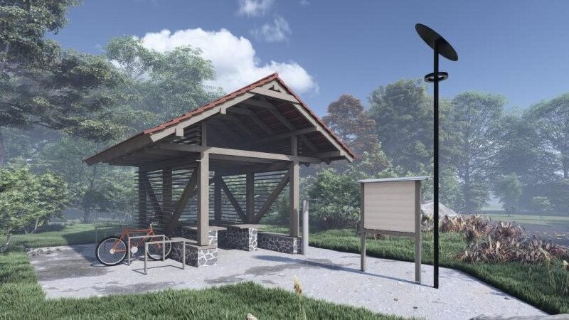 Új pihenőpont terve Sztaravodán