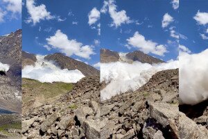 Videó: Ilyen szembenézni a feléd száguldó lavinával